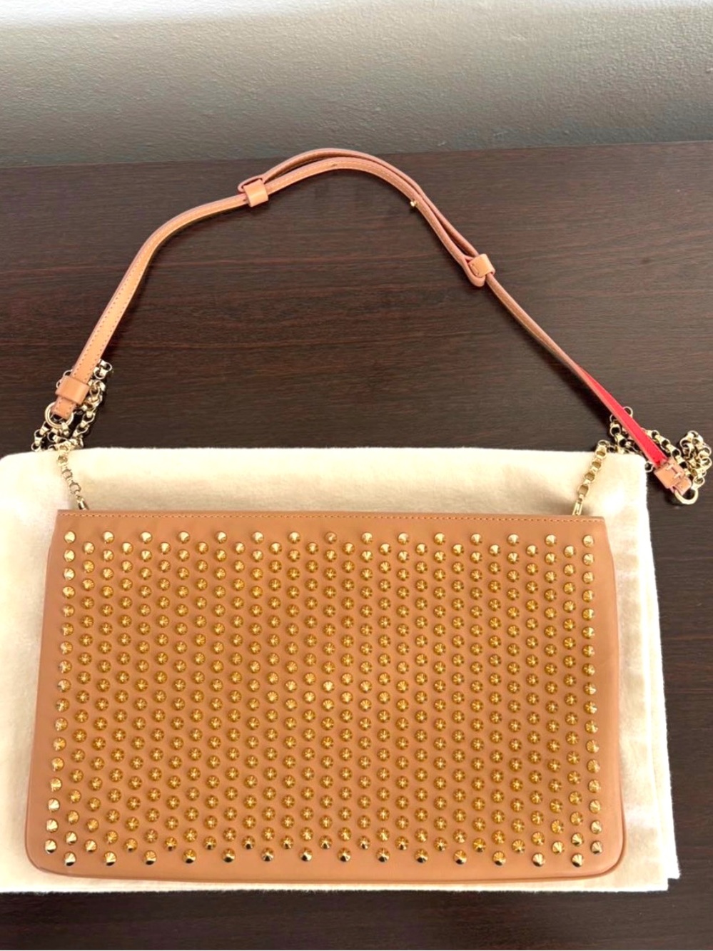 Christian Louboutin Loubiposh Spiked Crossbody Bag